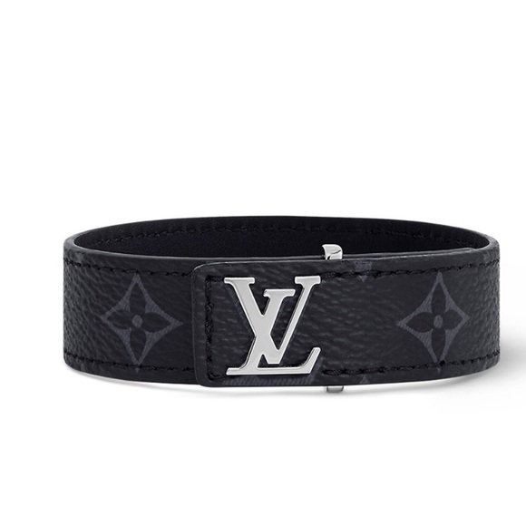 Louis Vuitton Black and Silver Men's Bracelet - Picture 2 of 6